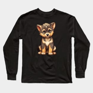 Cute Wolf Cub Long Sleeve T-Shirt